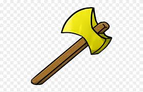 Axes were first added to minecraft in january 2010, in version 0.31. Minecraft Gold Axe Icon Png Gold Axe Cartoon Free Transparent Png Clipart Images Download