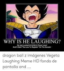 The 10 best it's over 9000 memes. Why Is He Laughing He Just Looked At Krillin S Power Level And It Said Too Low To Register On The Scouter Dragon Ball Z Imagenes Vegeta Laughing Meme Hd Fondo De Pantalla