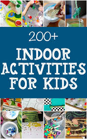 This indoor sensory activity can be made less festive with a few drops of food colouring. Giant List Of Indoor Activities For Kids
