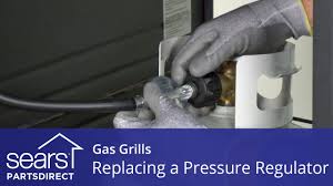 pressure regulator on a gas grill