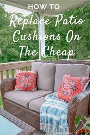 how to replace patio cushions on the