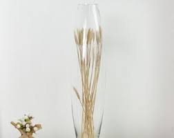 tall glass vase