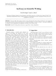 writing scientific essays eymir mouldings co pdf an essay on scientific writing