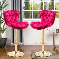 Swivel Adjustable Height Bar Stool Set