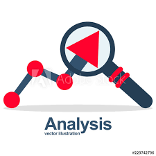 Graph Magnifying Glass Analysis Concept Analyze Graph