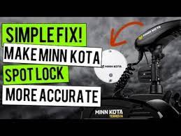 how to make minn kota spot lock more