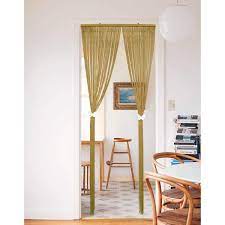 Beaded Natural Bamboo Curtain Door 65