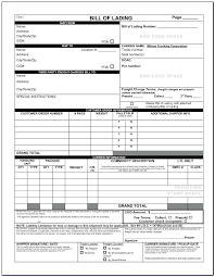 Blank Bill Of Lading Template With Free Negotiable Sample Pdf