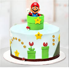 Today i made a super mario star cake using fondant. Super Mario Cake Delivery In Greater Noida Send Super Mario Cake Online Click2cake
