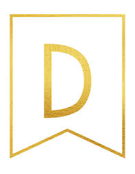The gold banner letters are a simple and fun birthday party decoration that will save you a lot of time. Free Printable Gold Framed Banner Letters World Of Printables