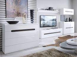 Modern White Gloss Living Room