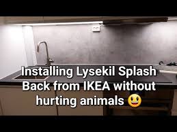 Installing Ikea Lysekil Kitchen Back