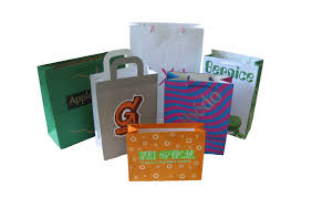    PCS White Kraft Paper Bags Top Quality Paper Shopping Bags Custom Printed  Your LOGO China Litprint