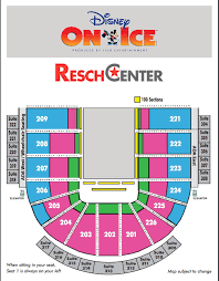 63 Unfolded Resch Center Disney On Ice Seating Chart