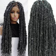 Most of the hair is left loose while there are just a few dreads in the style. Distressed Locs Soft Locs Handwrapped Faux Locs Free Shipping By Deeja Afrikrea