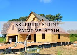 exterior siding paint vs stain in