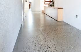 varied aggregate in polished concrete