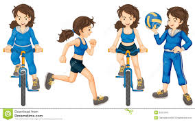 Active Teenagers Stock Vector Illustration Of Activity
