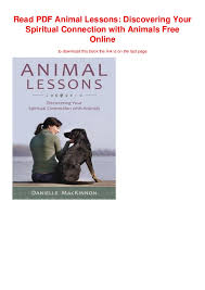 Read Pdf Animal Lessons Discovering Your Spiritual