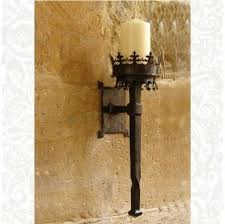 Small Gothic Wall Torch Hand Forged In