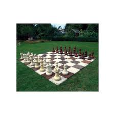 Giant Garden Chess Set With Board And