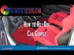 how to re dye your car carpets you