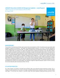 The situation in malaysia took a bleaker turn in the past week, with the number of cases spiking and the restriction movement order kicking in. Unicef Eapro Education Covid 19 Response Update July August World Reliefweb