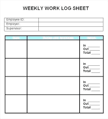 Time Log Excel Activity Template Word Weekly Free Daily Work E