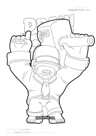 Frank swings his hammer at enemies, sending a shockwave. Brawl Stars Dj Frank Coloring Pages Coloring And Drawing