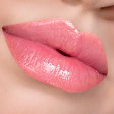 light pink glossy liquid lip gloss