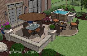 445 Sq Ft Hot Tub Patio Design With