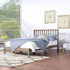 Norgate Grey Wood Queen Bed Frame