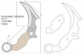 Guardarguardar plantillas de cuchillos completa 170 cuchillos (1. Resultado De Imagen Para Plano Para Diseno De Cuchillo Karambit Knife Making Knife Template Knife Patterns