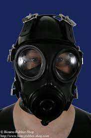 British S10 bondage gas mask with hood - Bizarre-Rubber-Shop (Latex,