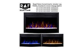 Moda Flame 33 Inch Curved Ventless