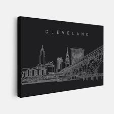 Cleveland Skyline Canvas Wall Art