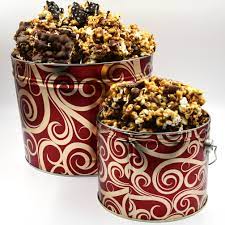 gourmet holiday popcorn tins sweets