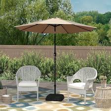 Crank Tilt Patio Umbrella Tan