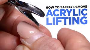 how to safely remove acrylic lifting