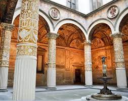 Palazzo vecchio was built in the form of a castle and with a tower of 94 meters high between 1299 and 1314. Kering Sponsors Renovation Of Florence S Palazzo Vecchio Courtyard News Industrie 1270752