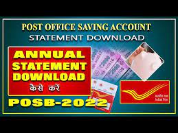 post office saving account annual