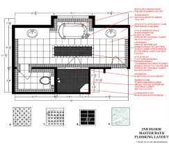 autocad master bath floor plan