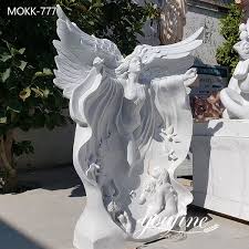 Large Marble Angel Statues Garden Decor