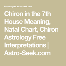 Chiron In The 7th House Meaning Natal Chart Chiron