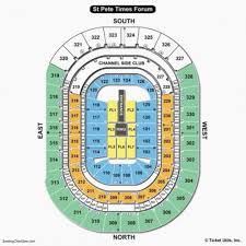 Charming Amalie Arena Seating Chart With Rows About Amalie