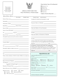 Sorry again for the original lack of information but thank you for your replys. Kuala Lumpur Malaysia Thai Visa Application Form Embassy Of Thailand Download Printable Pdf Templateroller