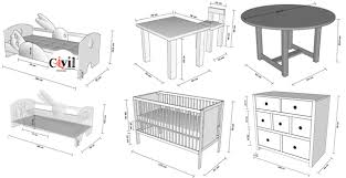 standard dimensions of furniture for