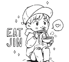 Click the bts jungkook coloring pages to view printable version or color it online (compatible with ipad and android tablets). The Bts Fanmade Coloring Book Is Out And You Can Download It From Bts Colouring Book Page By Peacheschild Co Chibi Coloring Pages Bts Drawings Coloring Books