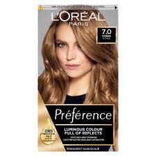 If you have fine hair, adding any color will give your hair body because coloring causes your hair's shafts to swell. Buy L Oreal Preference Infinia 7 Rimini Dark Blonde Permanent Hair Dye