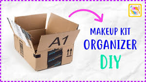 makeup organizer diy from waste amazon